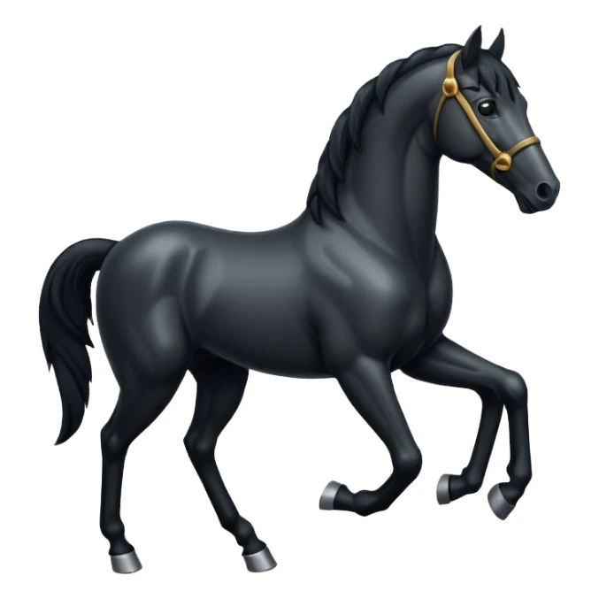 reading black horse sticker