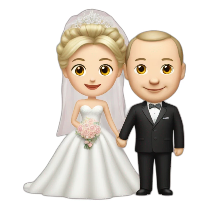 putin wedding xi jinping sticker