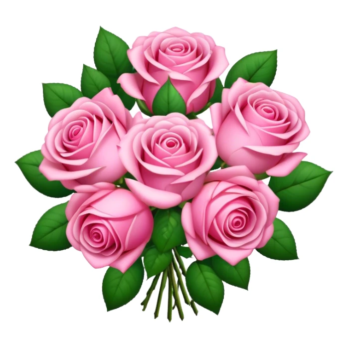 pink rose bouquet  sticker