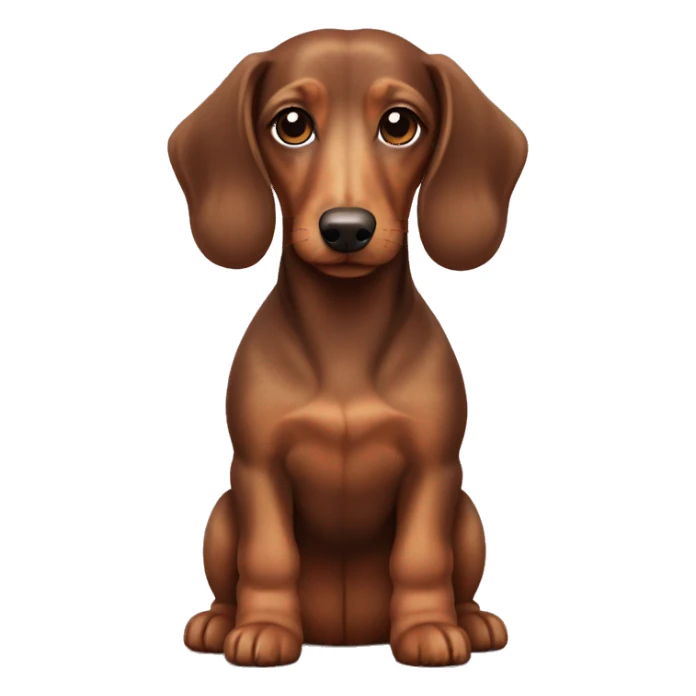 brown dachshund poodle mix sticker