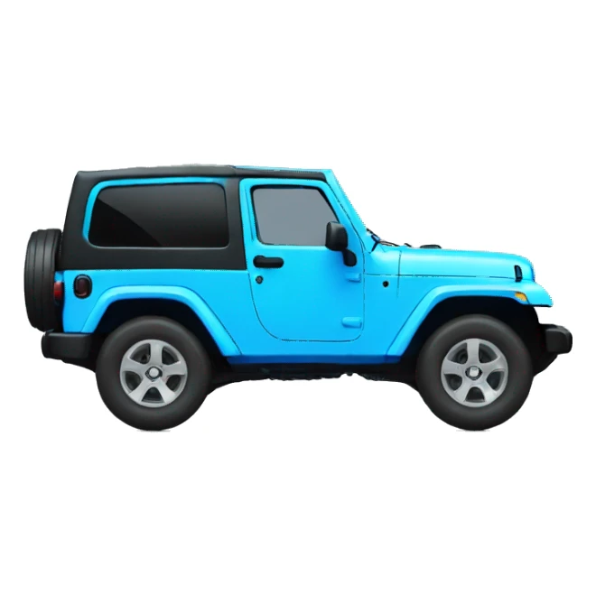 neon blue jeep sticker