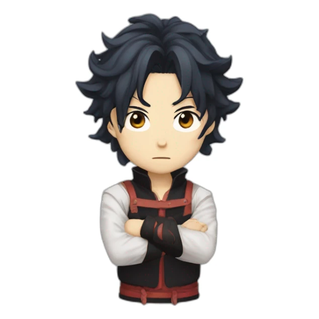 Gojo saturo x demon slayer sticker