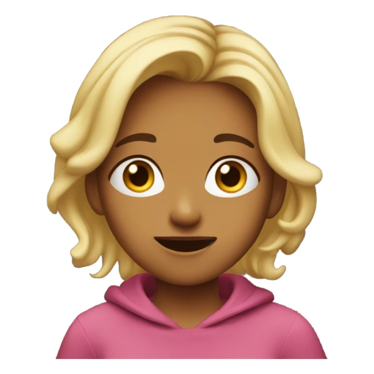 talking girl sticker