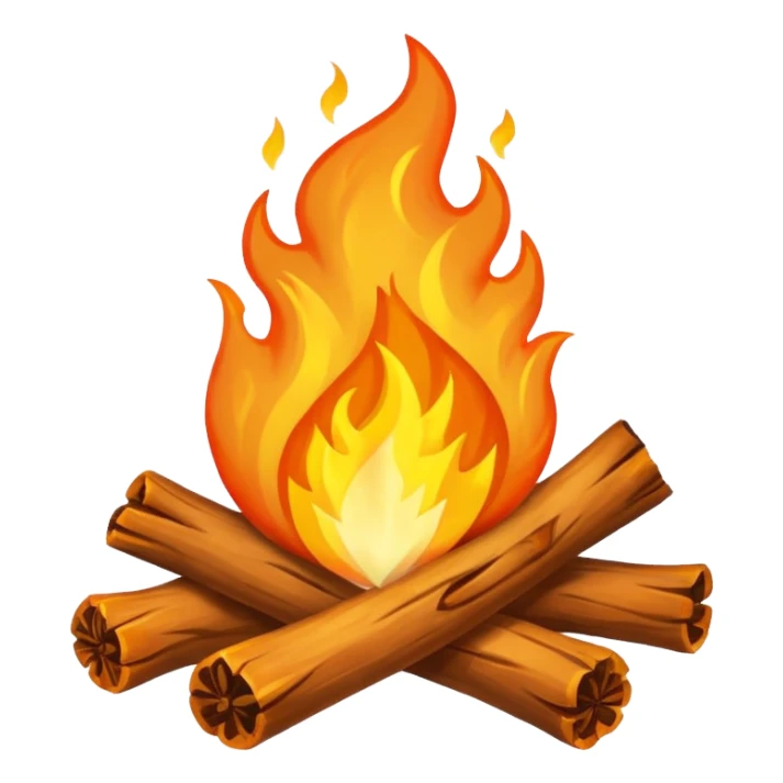simple bonfire  sticker