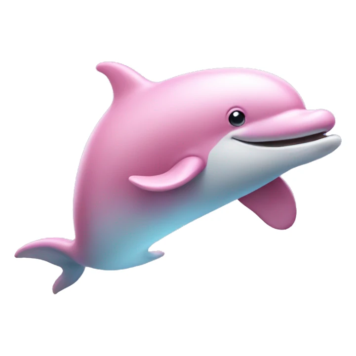 pink dolphin sticker