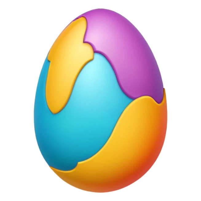 Easter egg sticker