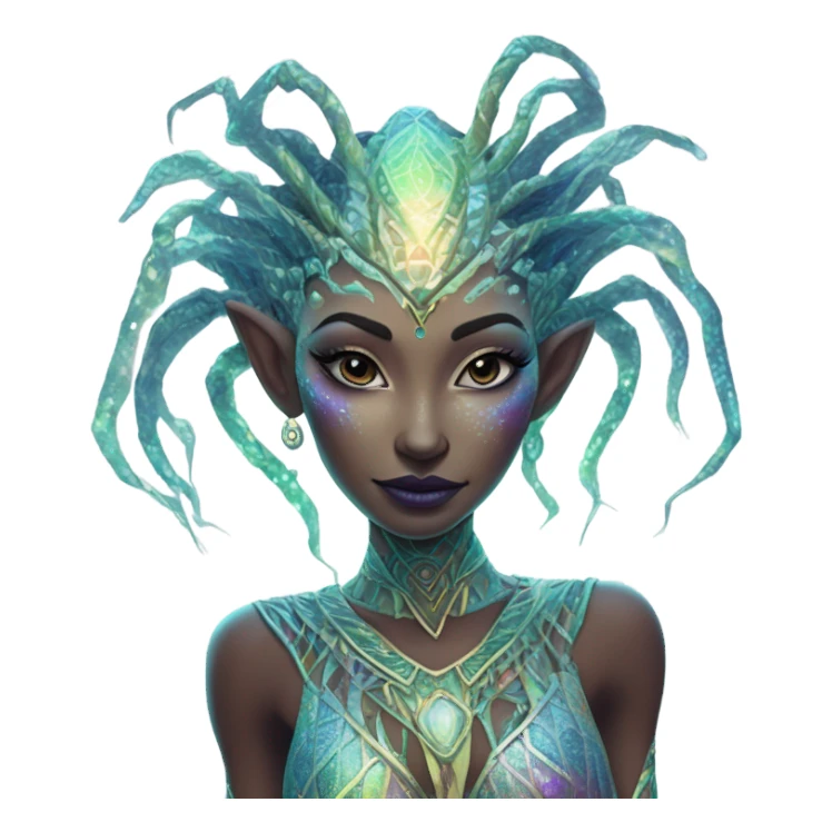alien woman dancer sticker