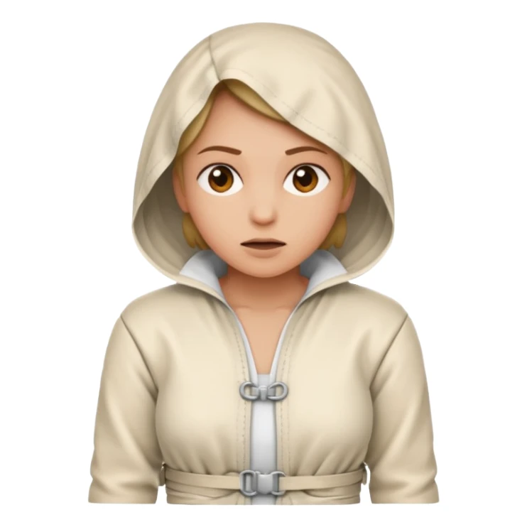 woman in a straitjacket sticker