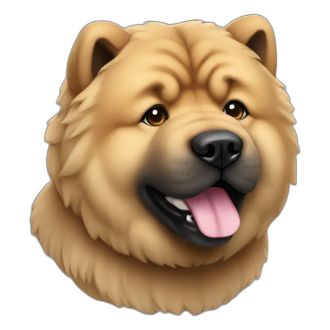 Chow chow black sticker