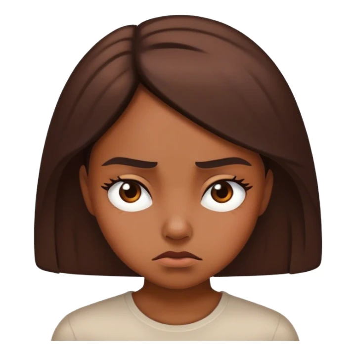 Girl looking annoyed  sticker