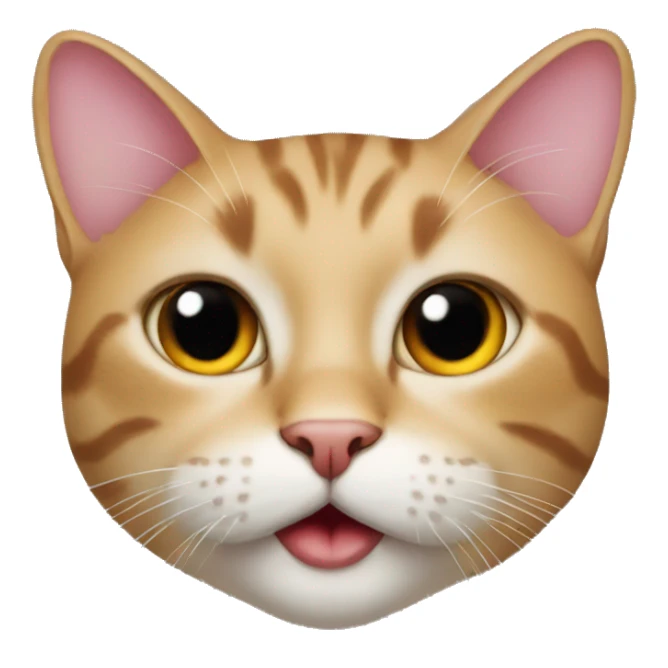 cat with lips sticker