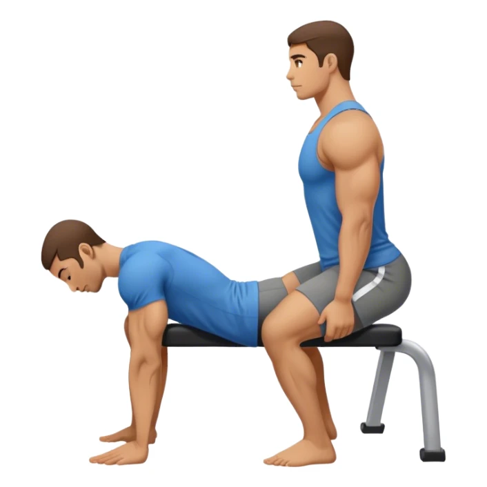 side-view guy weighted glute-bridges sticker