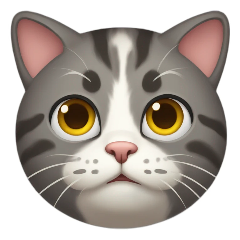 Cat worried sticker