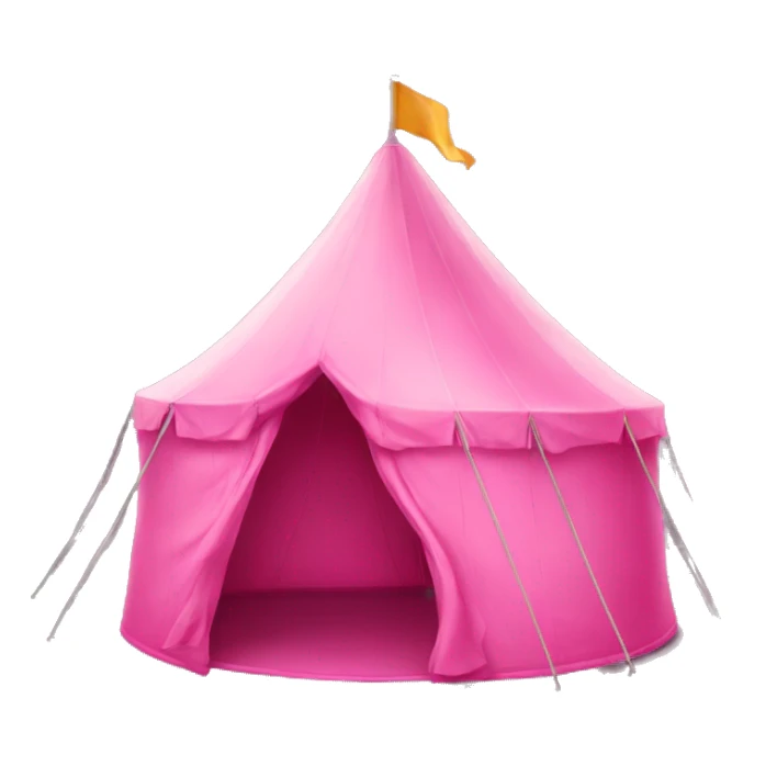 Pink tent sticker