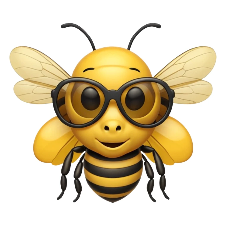 Bee wearing sunglasses  sticker