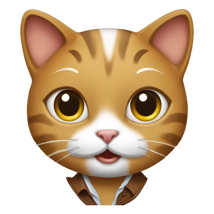female cat with briefcase sticker