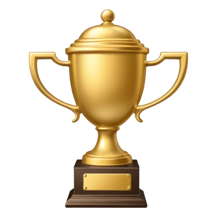 winter holiday theme trophy sticker