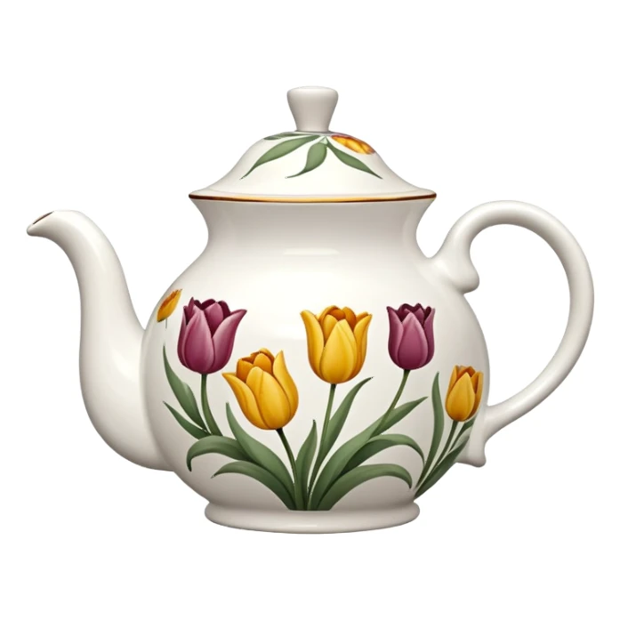 tulip shaped teapot  sticker