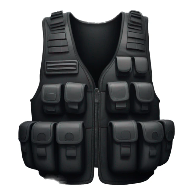 all black CS GO vest sticker