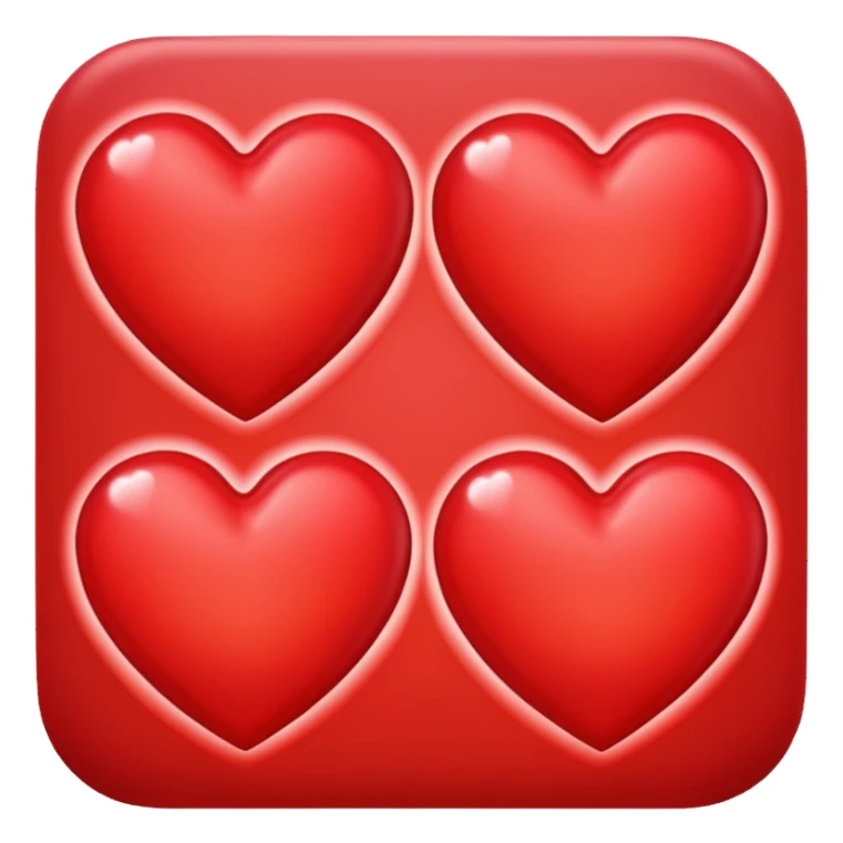 make it more bright hearts sticker