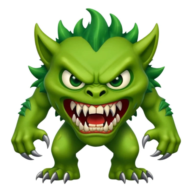 Scary monster full body  sticker