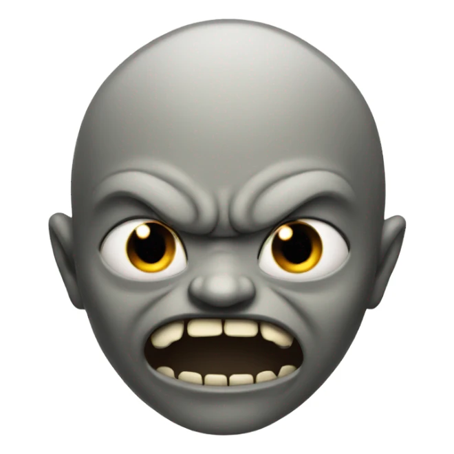 Evil mean creature sticker