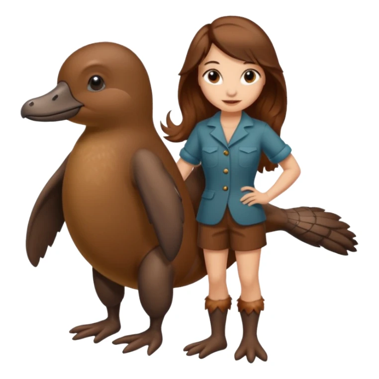woman with platypus sticker