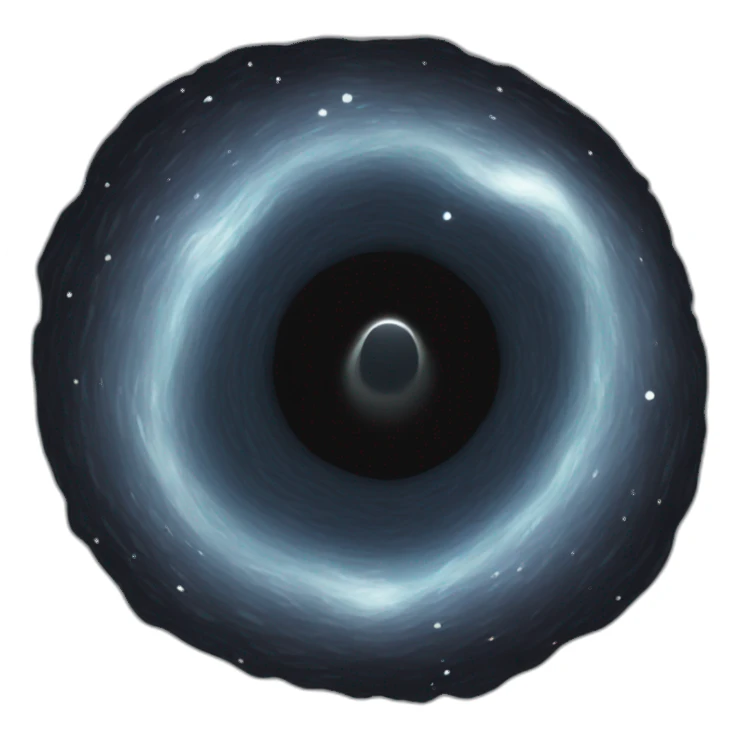 A black hole sticker