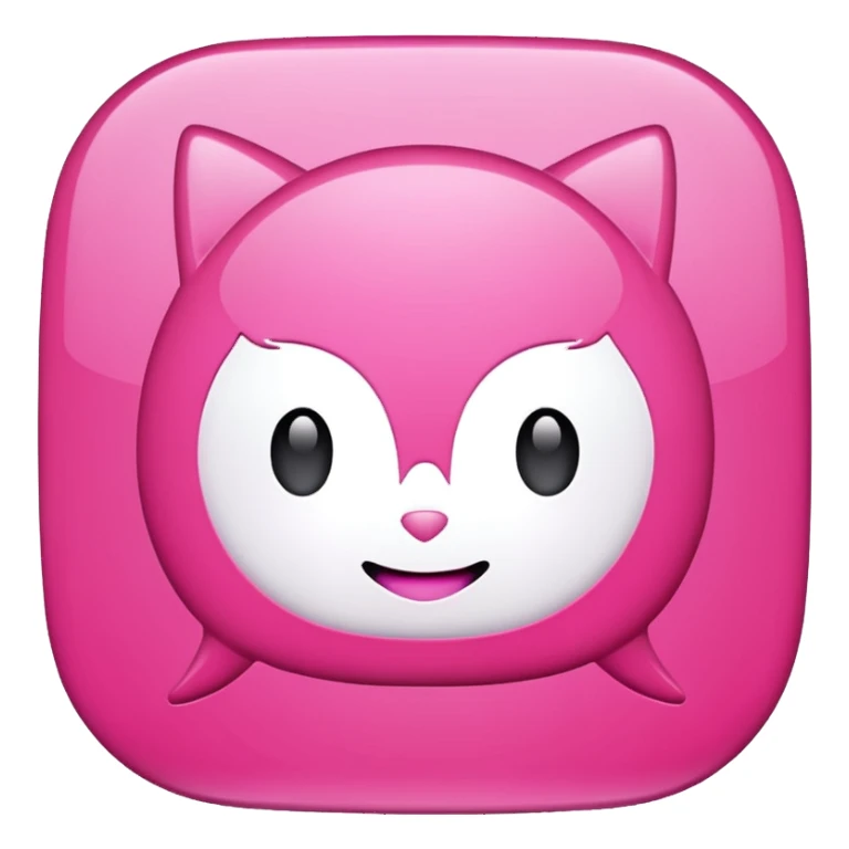 pink chat gpt ai app logo sticker