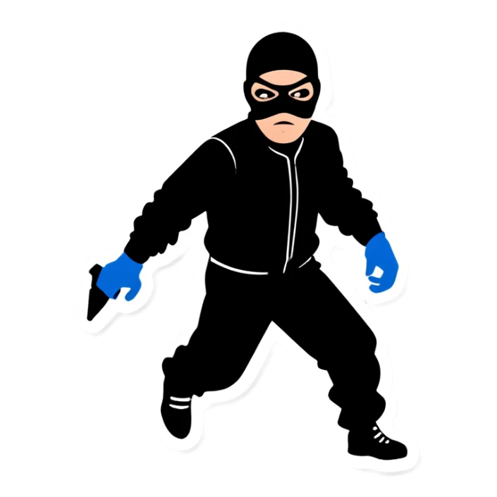 Robber sticker