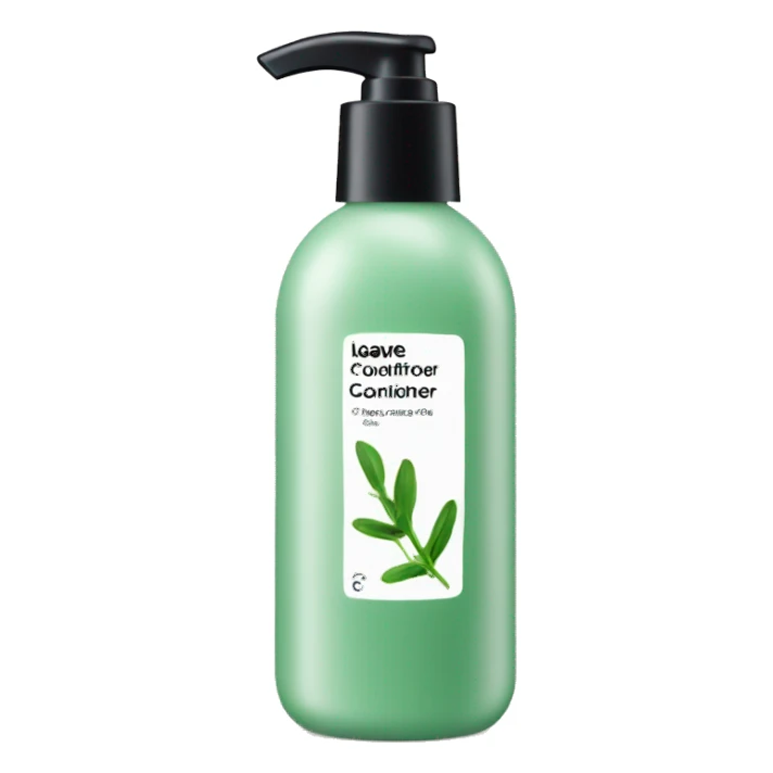 leave-in conditioner bottle with label sticker