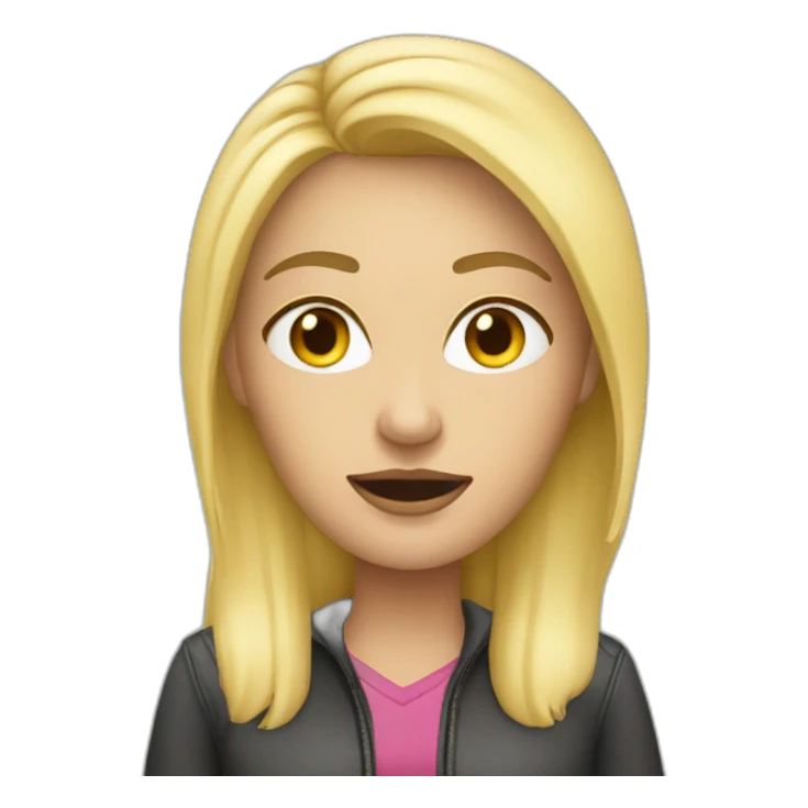 Woman blonde bad driver sticker