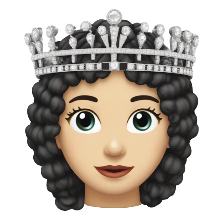 queen mary’s fringe tiara sticker