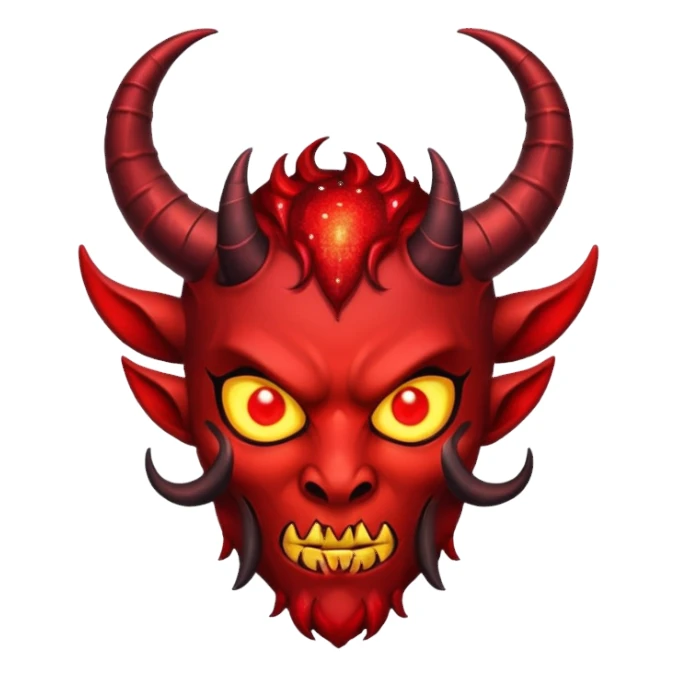 glitter fallen demon evil sticker