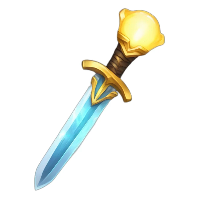 lighting glass sword sticker