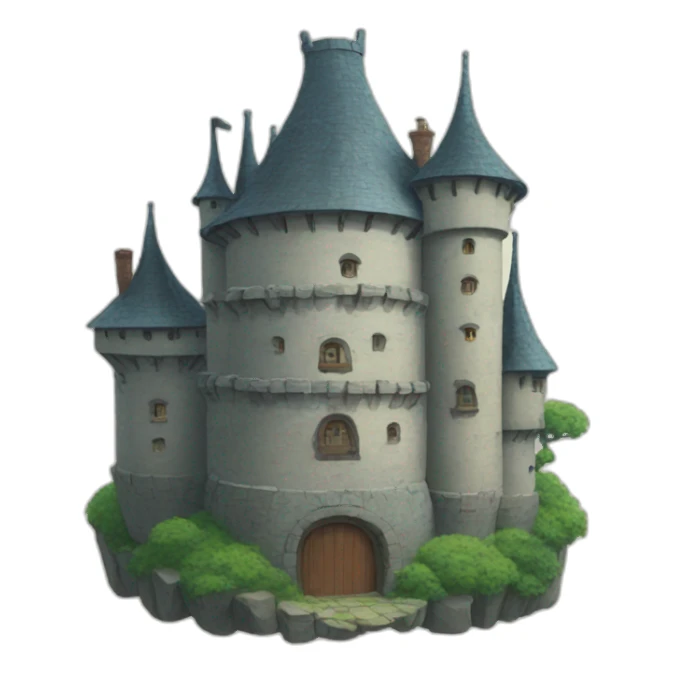 Moving castle studio ghibli sticker