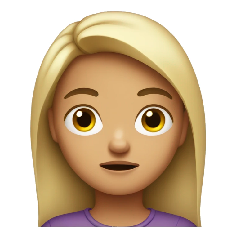 annoyed girl sticker