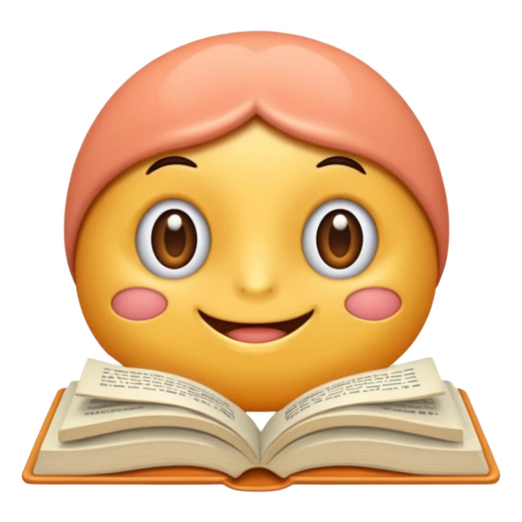 Livro cor salmão sticker