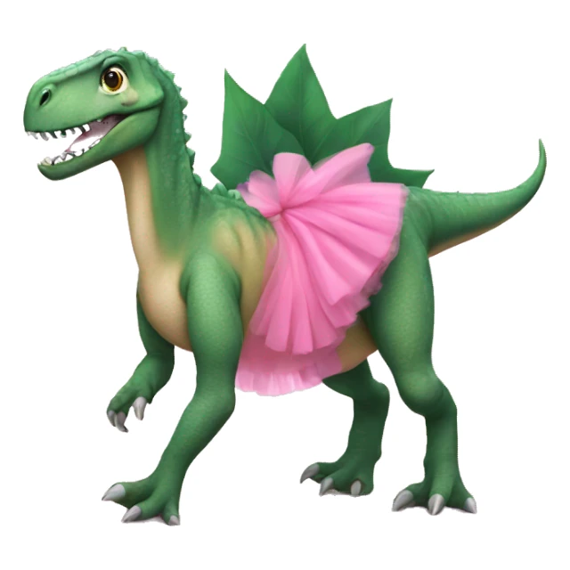 Dinosaur with pink tutu  sticker
