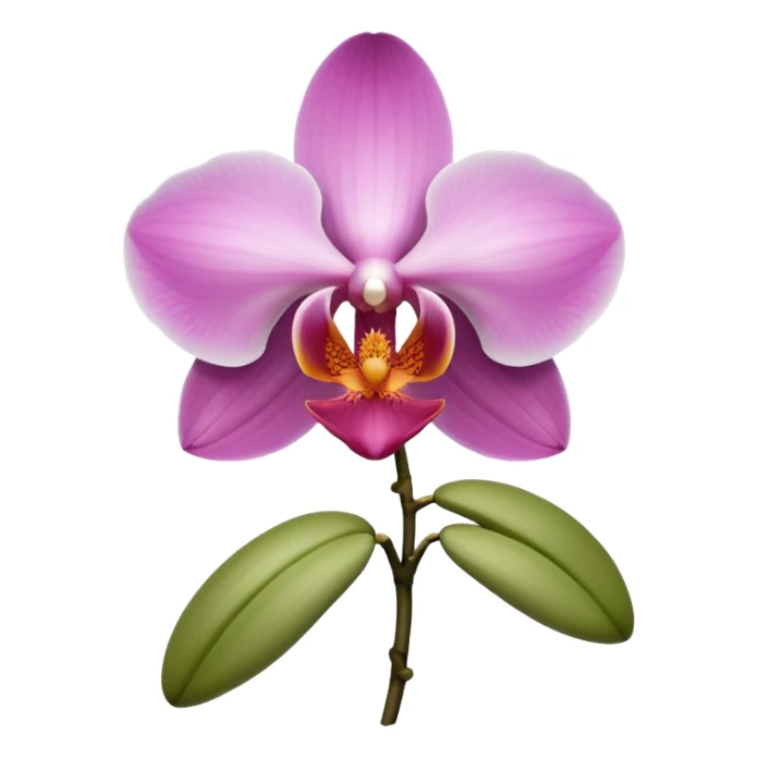Orchid flower emoji sticker