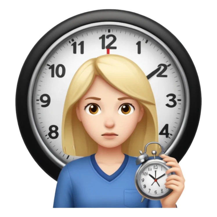 Girl doing clock it sticker