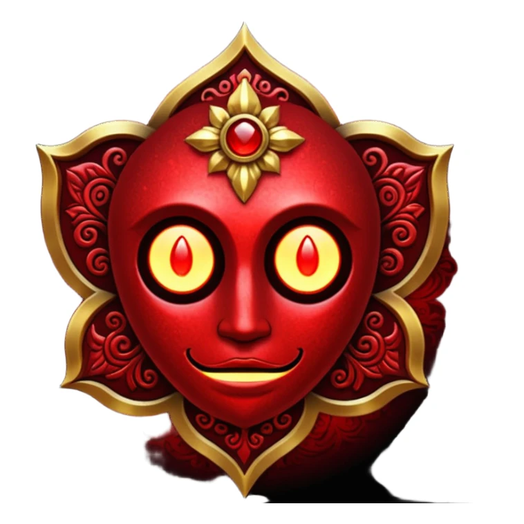 Glitter red Darkhold sticker