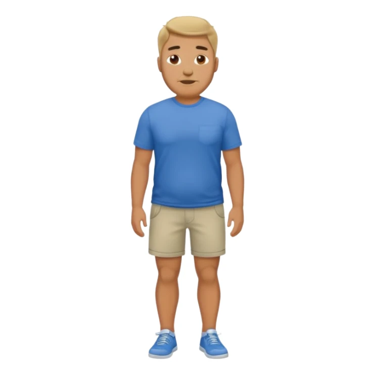 Naked man full body dad bod sticker