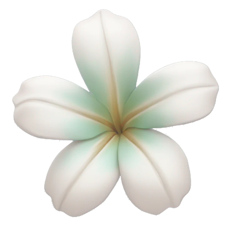 pastel blue Tropical flower sticker