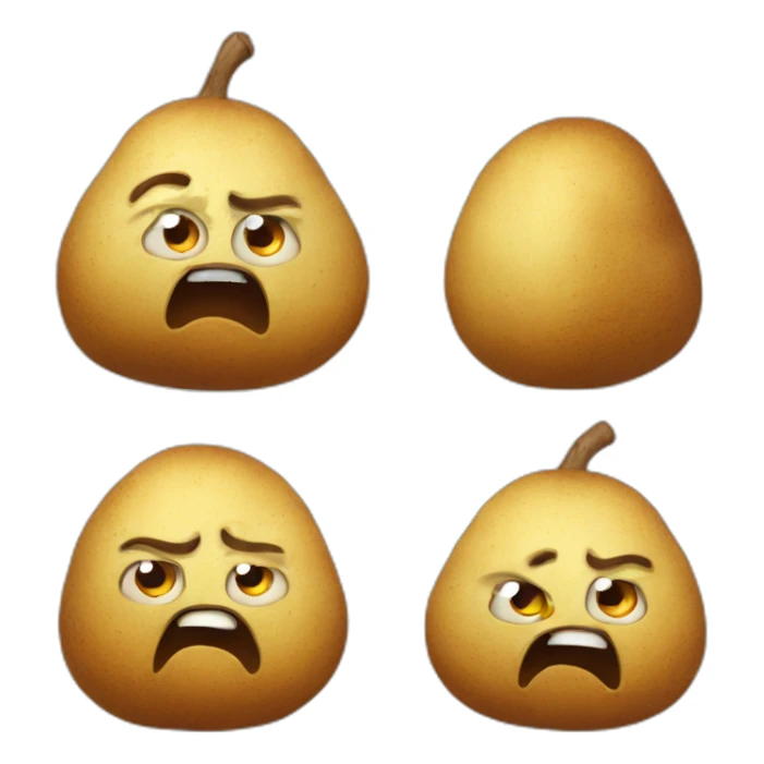 Angry Potato sticker