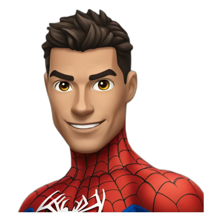 Ronaldo spider man sticker