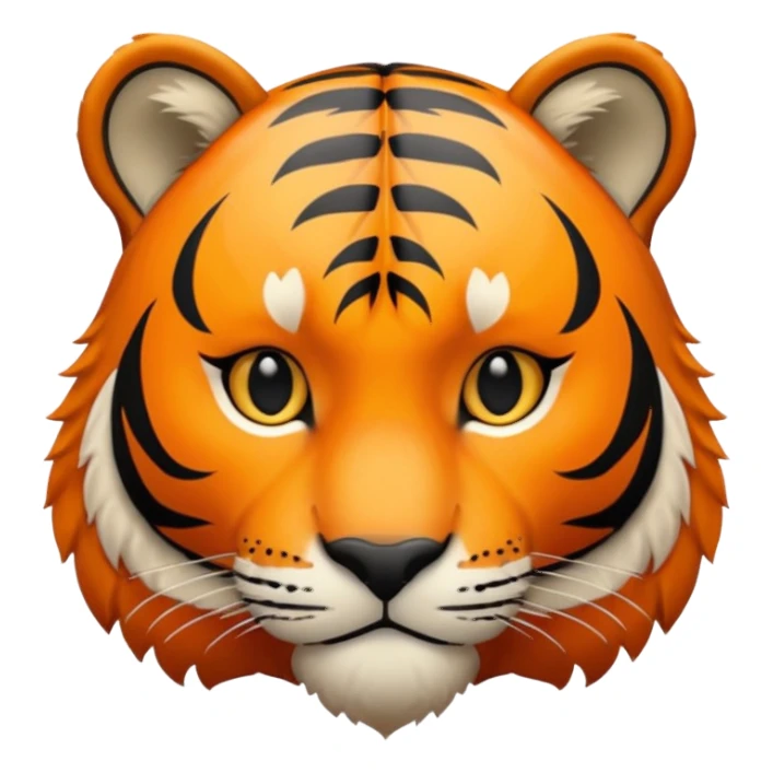 a tiger on black and white sticker