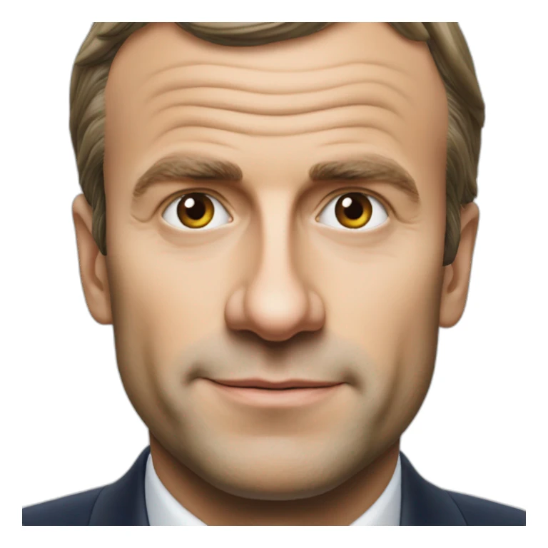 Une pomme émanuel macron sticker