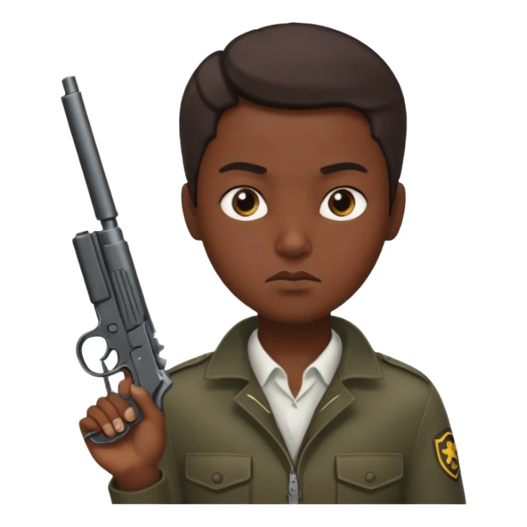 Cuki con una pistola sticker