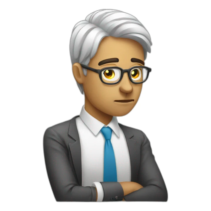 Tired designer fintech sticker